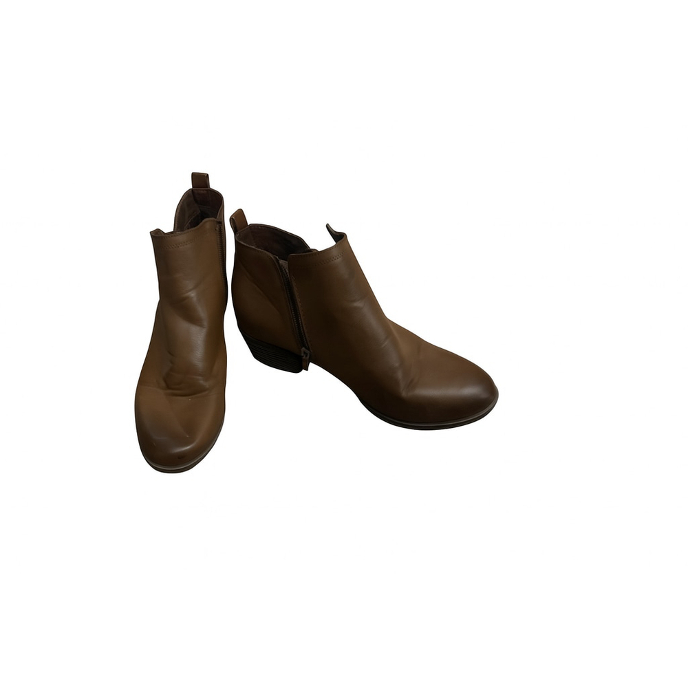 Women's London Fog Brown Ankle Boots Size 9.5M